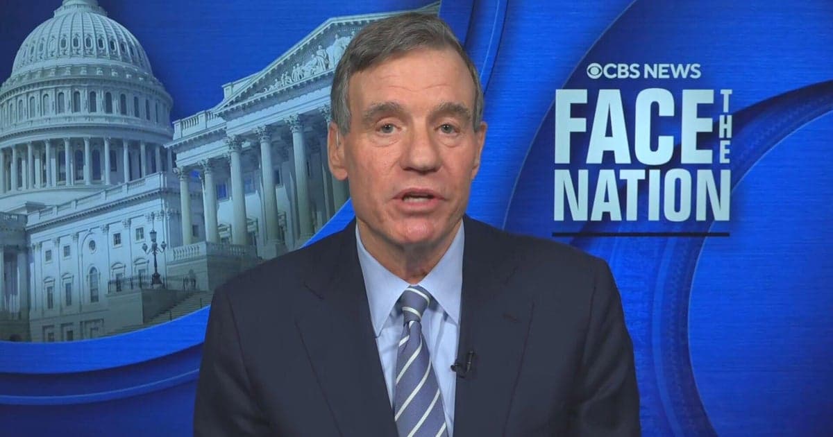 Transcript: Sen. Mark Warner on "Face the Nation with Margaret Brennan"