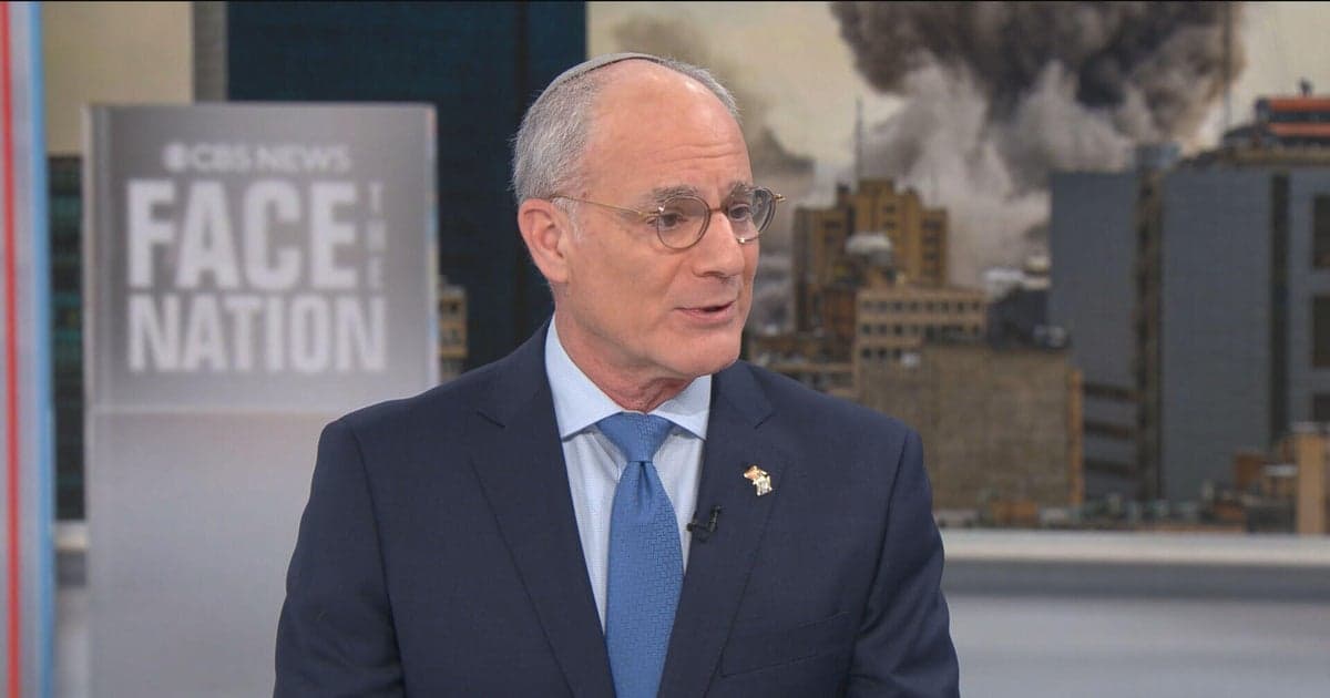Transcript: Israeli Ambassador Michael Leiter on "Face the Nation with Margaret Brennan"