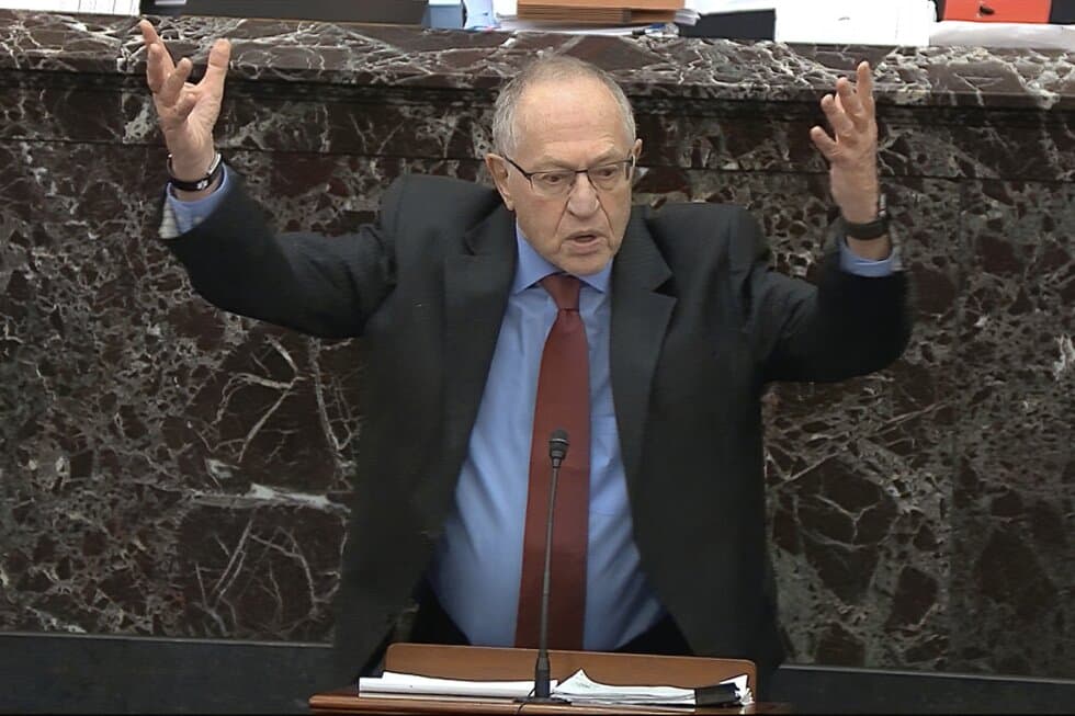 Experts on Dershowitz’s impeachment defense: Quid pro whoa - AP News