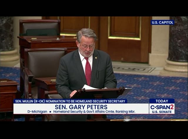 U.S. Senate Sens. Jacky Rosen D-NV and Roger Marshall R-KS debate TSA Funding