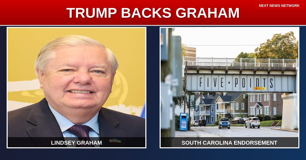 TRUMP BACKS Graham Over 'LUNATIC' Primary Challenger Lynch in South Carolina Senate Race