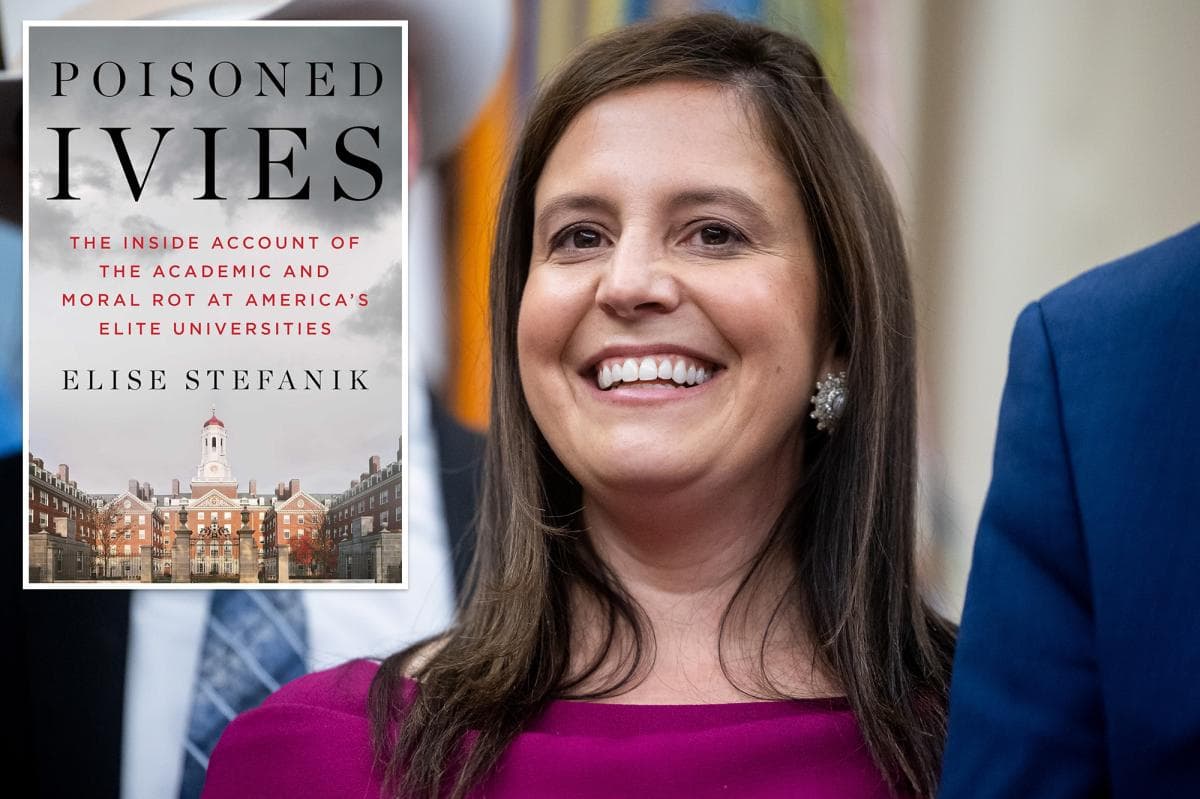 Rep. Elise Stefanik's new book on campus antisemitism tops Amazon bestseller list as she launches book tour - New York Post