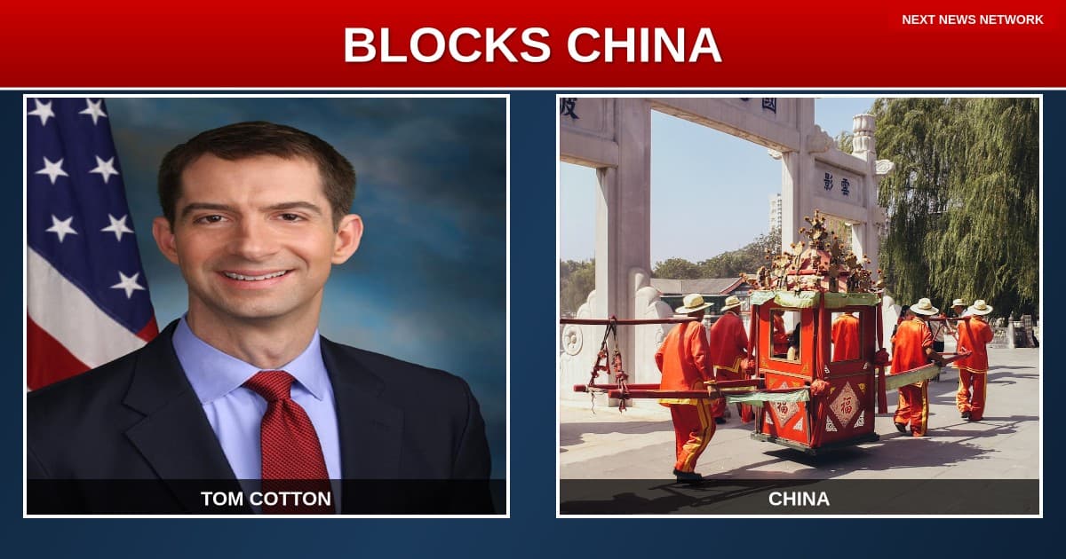 BREAKING: Cotton Introduces Bill to BLOCK Chinese Communist Party From America's Medicine Cabinet