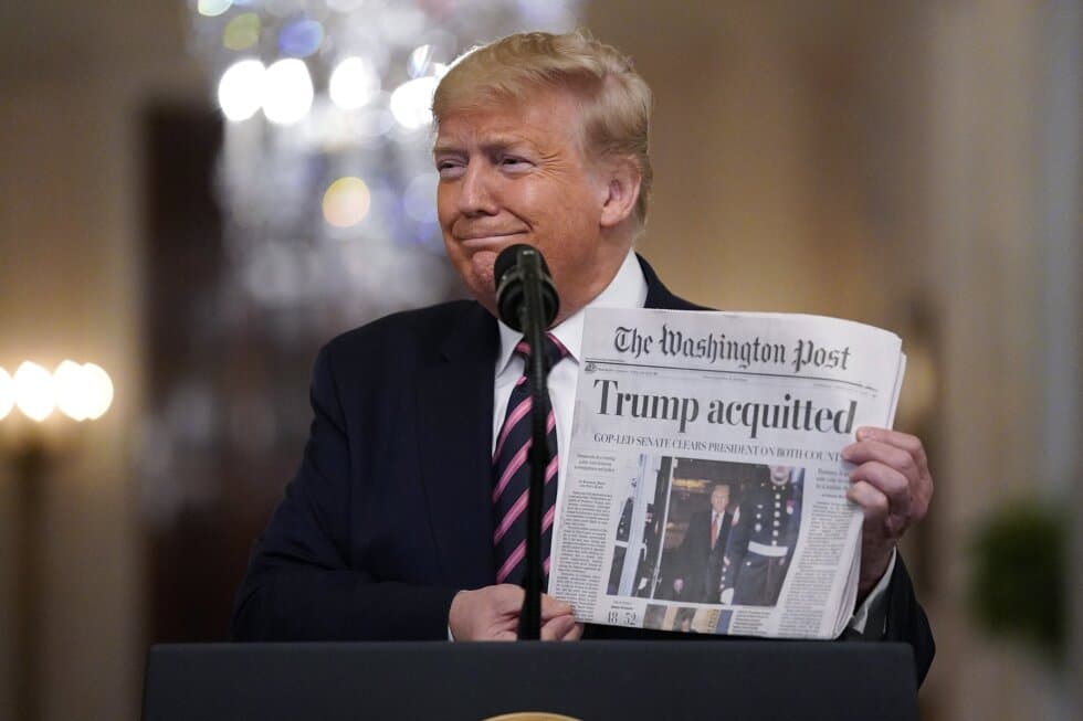 Trump unleashes impeachment fury in acquittal ‘celebration’ - AP News