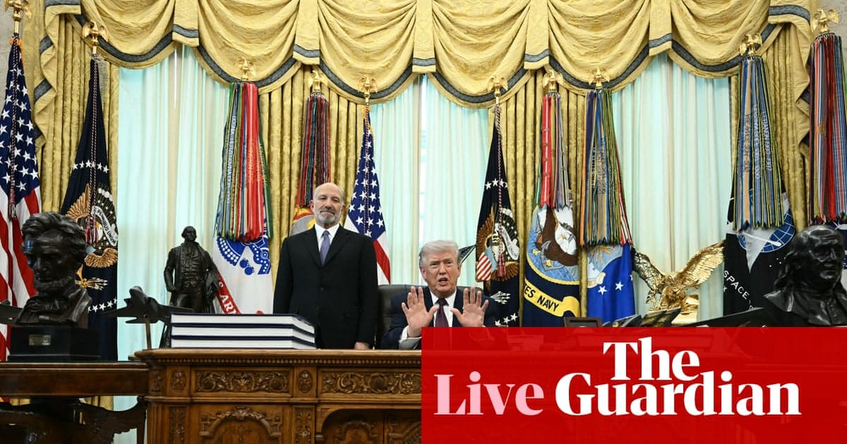 Trump signs order to limit mail-in voting and create federal voter list; Democratic leader vows to fight it – live
